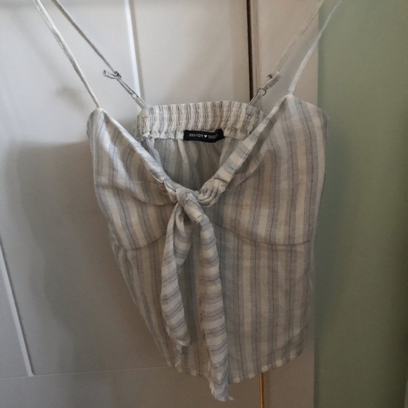 Super Pretty Striped Vintage Brandy Crop - Picture 2 of 7